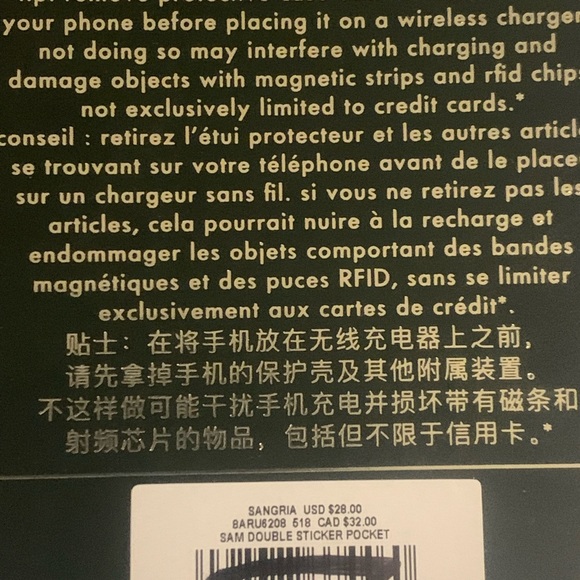 Kate Spade Sticker Pocket an instant cardholder for your device - Picture 4 of 8